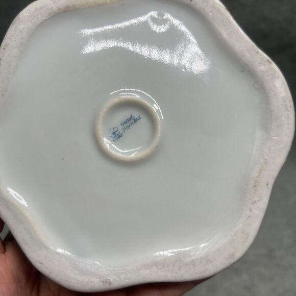 ANTIQ NIPPON Hand Painted Pitcher 7.5" Floral/Raised Beaded Detail 1920s Japan - Picture 8 of 12